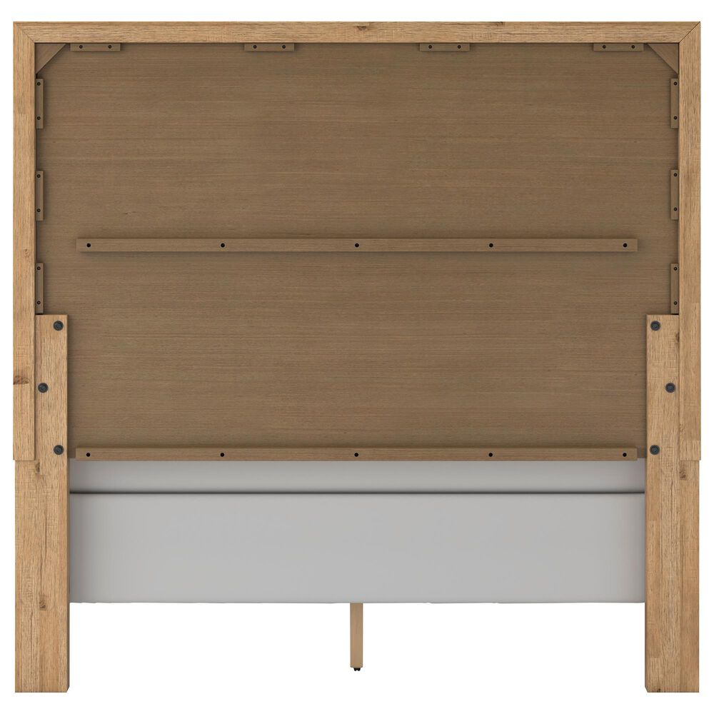 Ashley Galliden Queen Panel Bed and Two Nightstands in Light Brown, , large