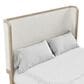 Furniture of America Candra Queen Upholstered Panel Bed in Natural Oak, , large
