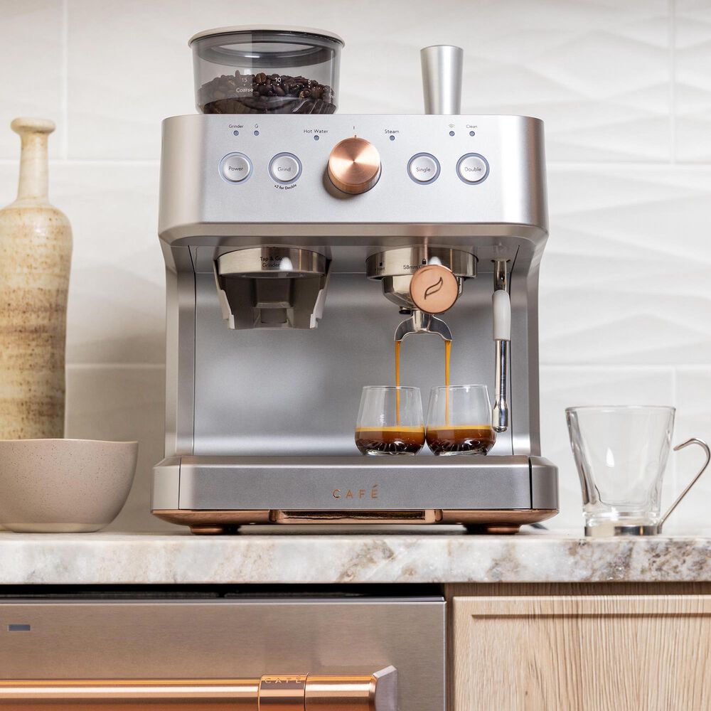 Cafe 2.8 L Bellissimo Espresso Machine in Stainless Steel, , large