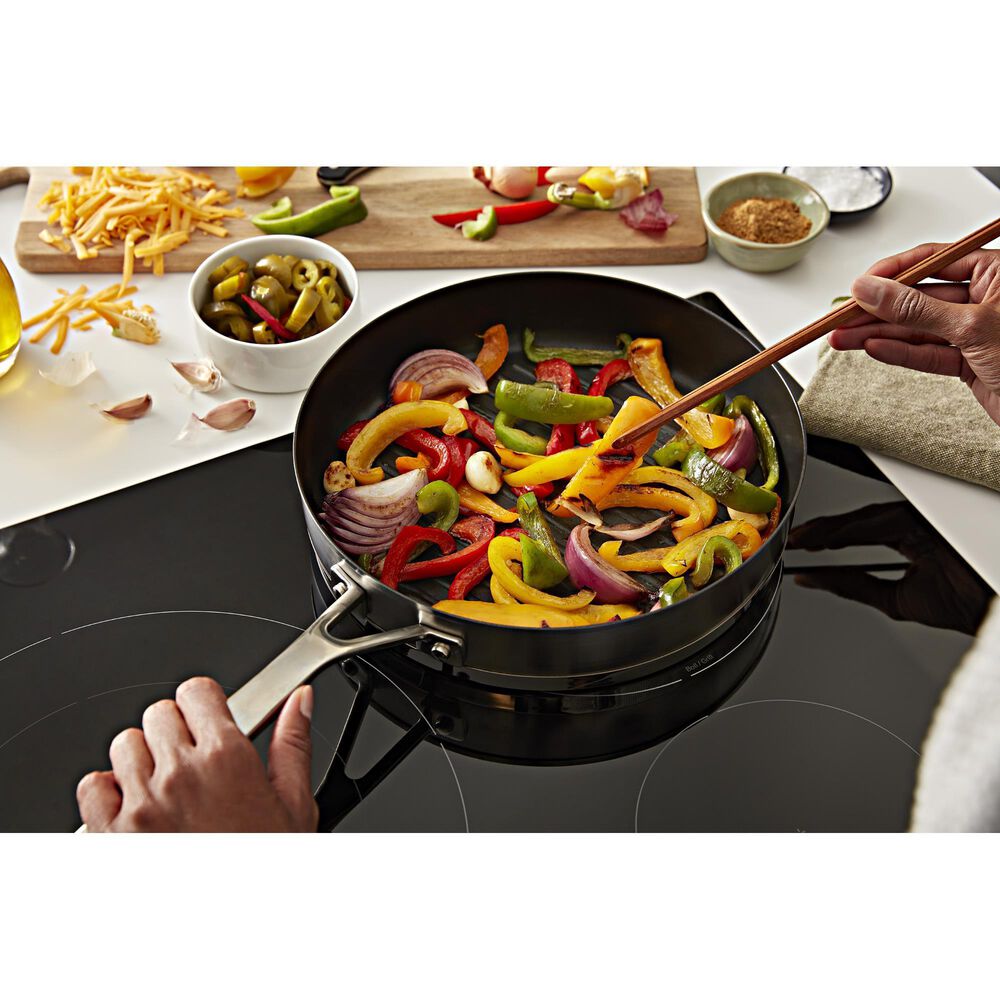 KitchenAid 36&quot; Built-In Electric Induction Cooktop in Black, , large