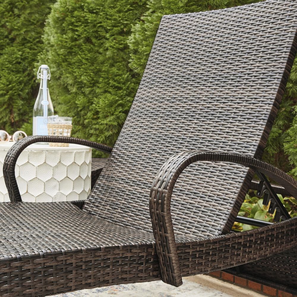 Ashley Kantana Patio Chaise Lounge in Brown &#40;Set of 2&#41;, , large