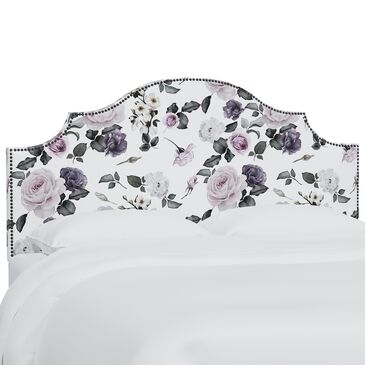 Skyline Furniture Cal King Headboard in Soft Floral Sage, , large