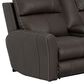 Catnapper Fredda Power Reclining Console Loveseat with Power Headrests in Coffee, , large