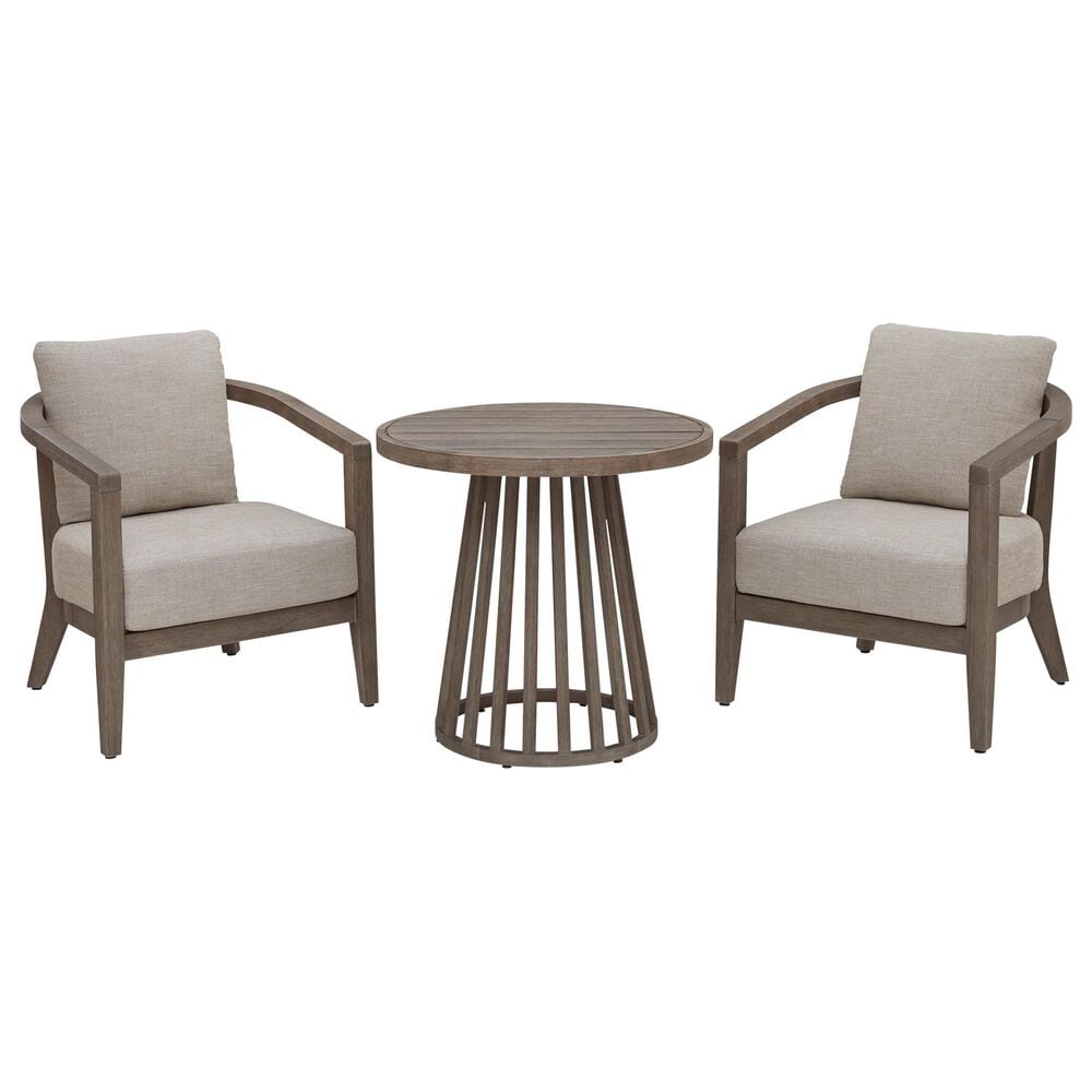 Ashley Joy Lagoon 3-Piece Outdoor Bistro Set in Beige, , large