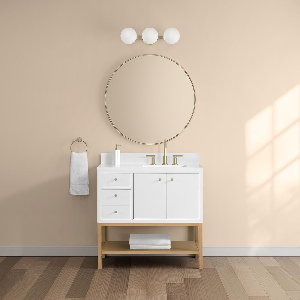 37B Isadore 36" Single Bathroom Vanity Cabinet in Bright White and White Composite Stone Top and Backsplash, , large