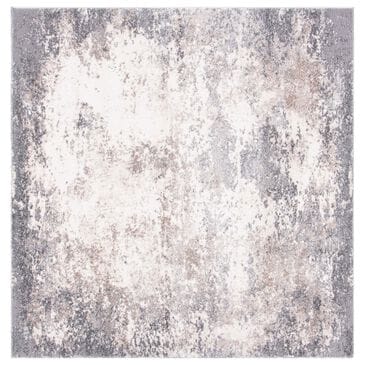 Safavieh Aston ASN707 6"7" Square Grey and Ivory Area Rug, , large