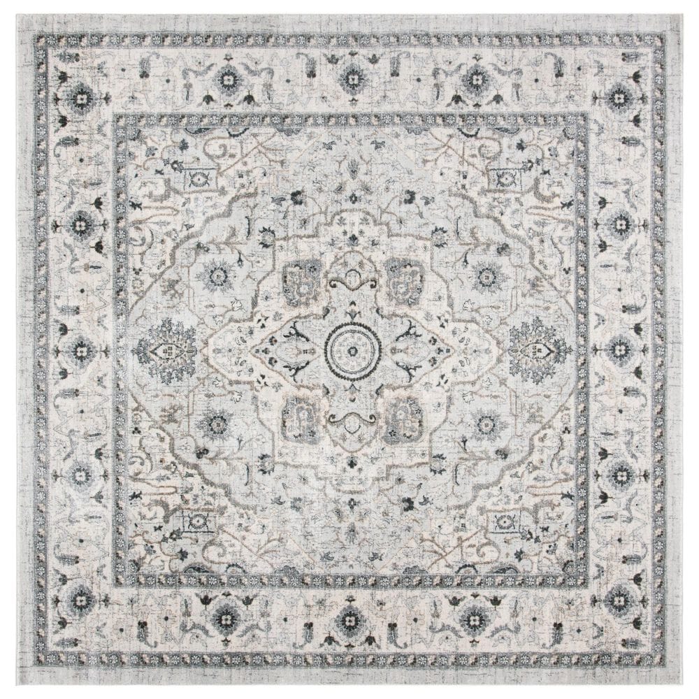 Safavieh Isabella 6"7" Square Light Gray and Gray Area Rug, , large