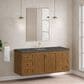 James Martin Laurent 60" Single Bathroom Vanity in Honey Oak with 3 cm Parisien Bleu Silestone Top and Rectangular Sink, , large