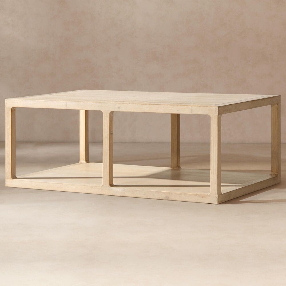Jennifer Taylor Home Ellis Coffee Table in Light Natural Cerused, , large