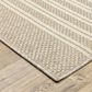 ROW by Oriental Weavers Zarina Striped Beige and Ivory 7"10" x 10" Indoor/Outdoor Area Rug, , large
