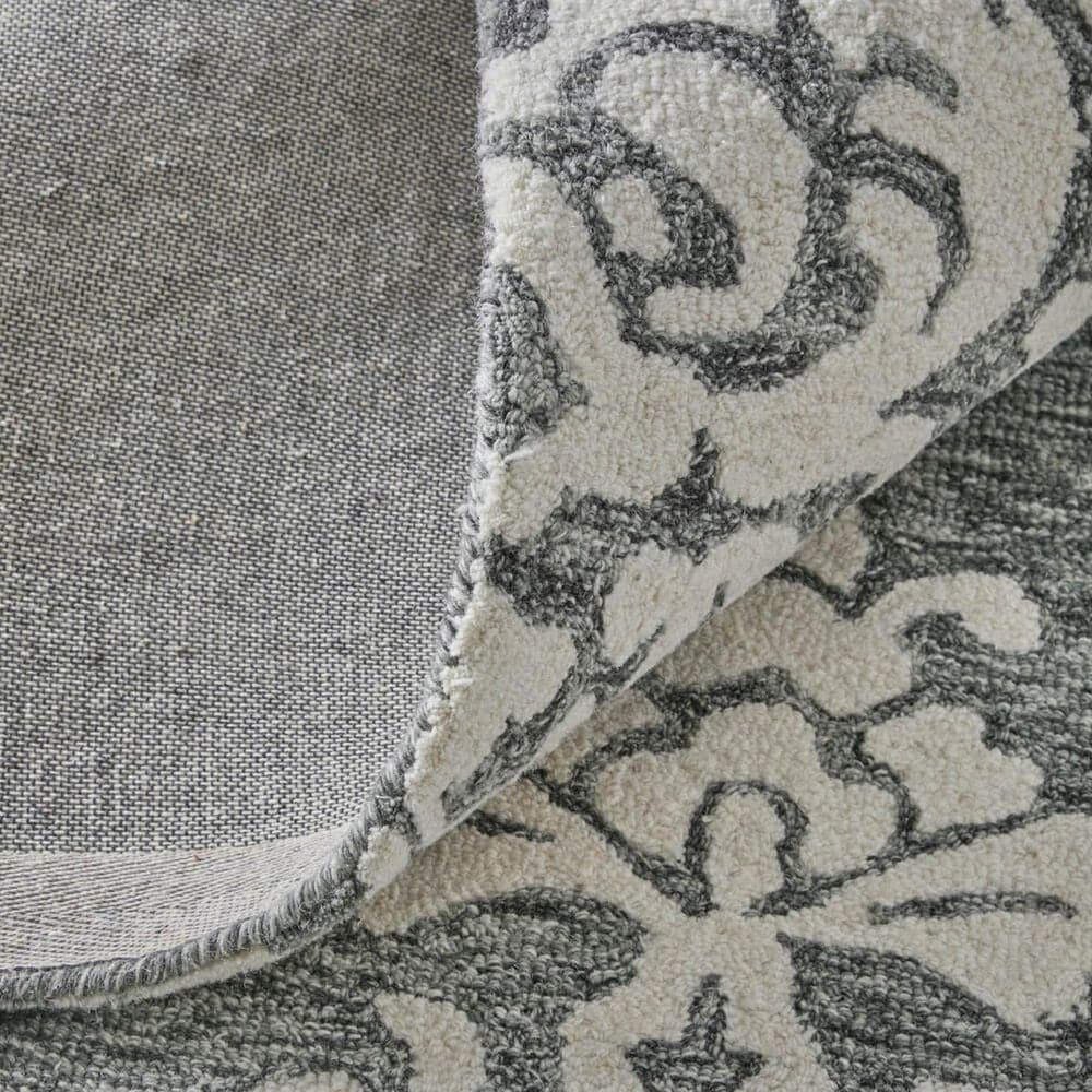 Feizy Belfort Charcoal 9&#39; x 12&#39; Area Rug, , large