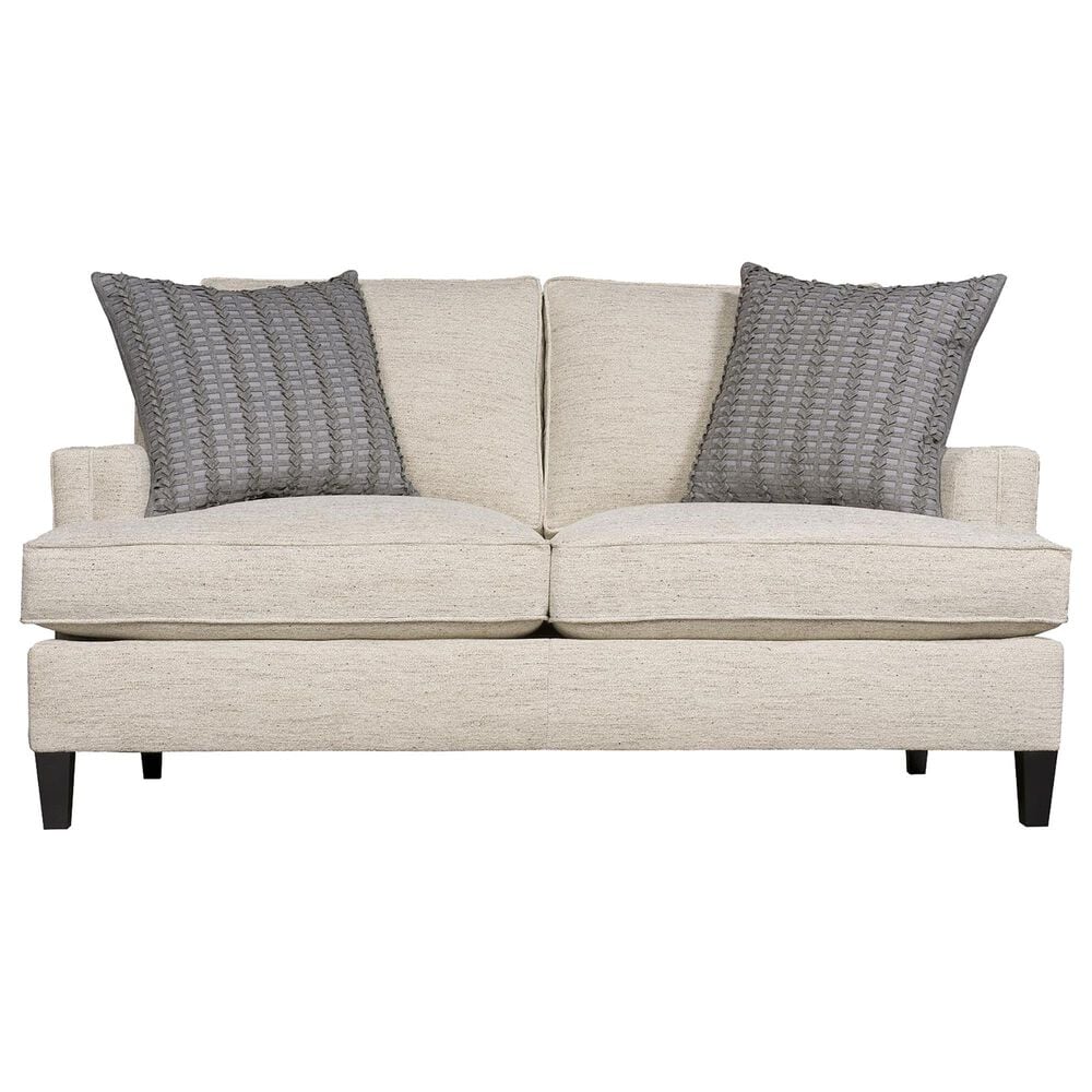 Bernhardt Addison Stationary Loveseat in White and Cream, , large