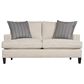 Bernhardt Addison Stationary Loveseat in White and Cream, , large