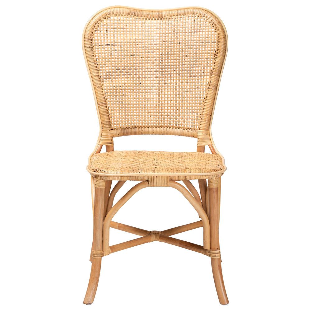 Baxton Studio Irene Side Chair in Natural Brown, , large