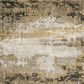 Oriental Weavers Bauer Abstract Silence 2"3" x 7"6" Gold Runner, , large
