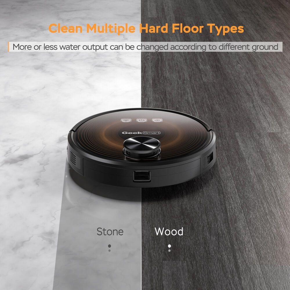 HOMLUX L8 Smart Robot Vacuum Cleaner and Mop in Black, , large