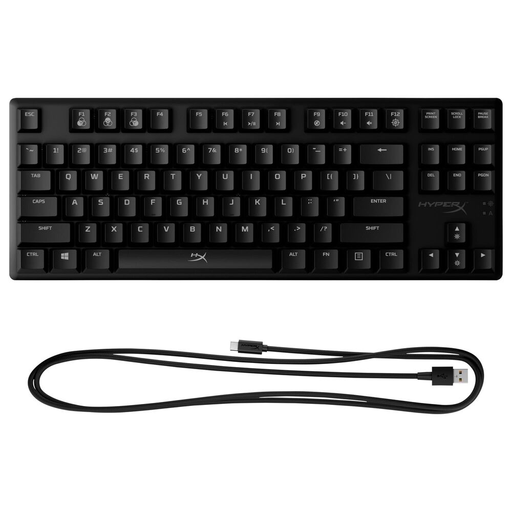 Hyperx Alloy Origins Core TKL Wired Mechanical Linear Red Switch Gaming Keyboard with RGB Back Lighting in Black, , large