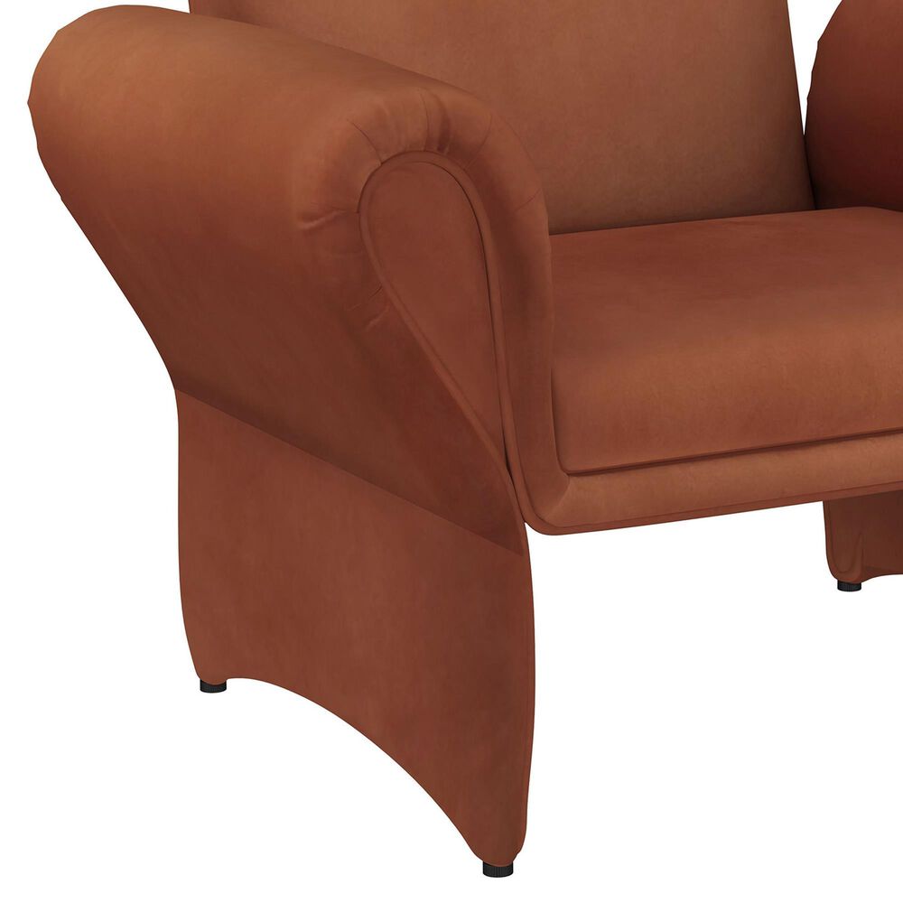Coaster Liana Accent Armchair in Rust Orange, , large