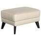 Chateau d"Ax Leather Ottoman in Beige, , large
