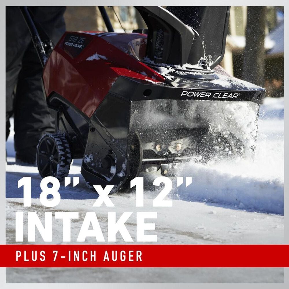 Toro 18&quot; 518 ZE Electric Start Power Clear Gas Snow Blower, , large