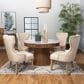 Pacific Landing Ortega Pedestal Dining Table in Natural and White - Table Only, , large
