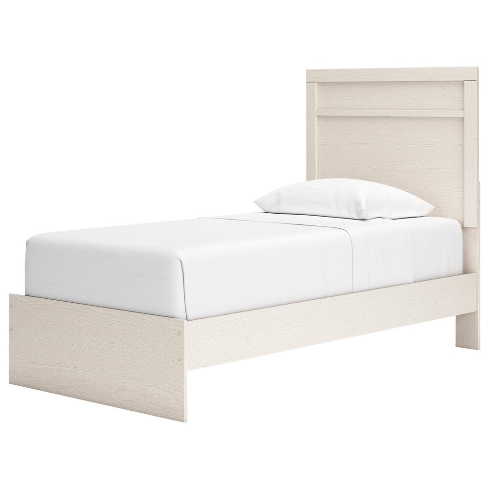 Ashley Stelsie Twin Panel Bed in White, , large