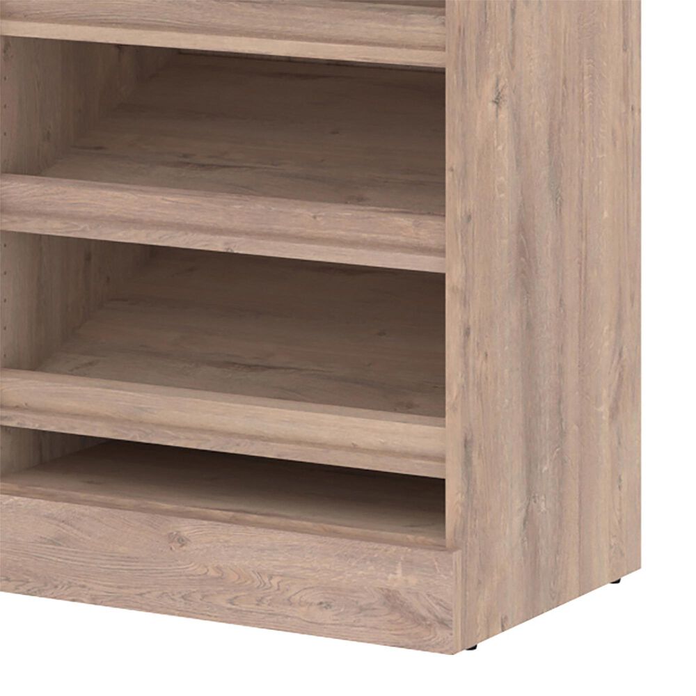 Bestar Pur 25&quot; Closet Organizer in Rustic Brown, , large