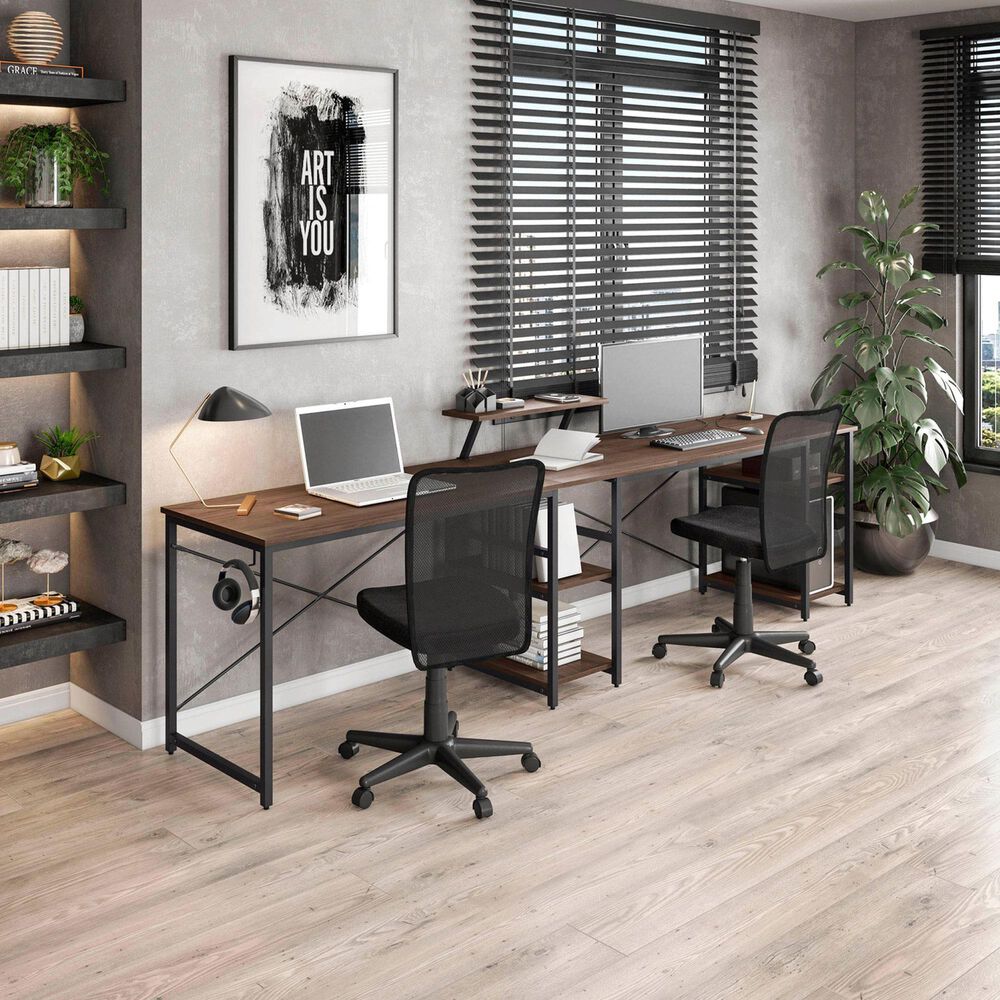Rta Products Llc Mesh Task Office Chair in Black, , large