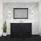 Lexora Home Dukes 48" Double Bathroom Vanity in Espresso with 2 cm White Cultured Marble Top and Rectangular Sinks, , large