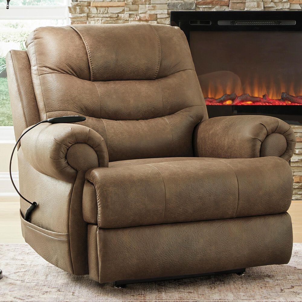Ashley Revived and Restored Power Lift Recliner in Earth, , large