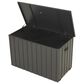 Hearth and Haven 200-Gallon Outdoor Storage Deck Box with Fabric Storage Bag in Dark Gray, , large