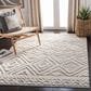 Safavieh Martha Stewart Lucia Shag 4" x 6" Beige and White Area Rug, , large
