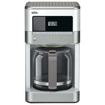 Braun Brewsense 12 Cup Coffee Maker in White and Stainless Steel, , large