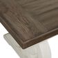 Hawthorne Furniture Drake End Table in Rustic White and French Oak, , large