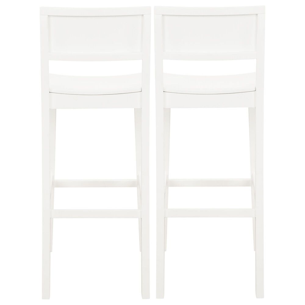Linon Home Decor Devin Barstool in White (Set of 2), , large
