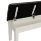 Linon Home Decor Jane Storage Bench with Taupe Cushion in Vanilla White, , large