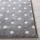 Safavieh Carousel 8" x 10" Grey, Ivory and Pink Kids Area Rug, , large