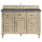 James Martin Vanities Lorelai 48" Single Vanity in Whitewashed Oak with 3 cm Parisien Bleu Quartz Top, , large