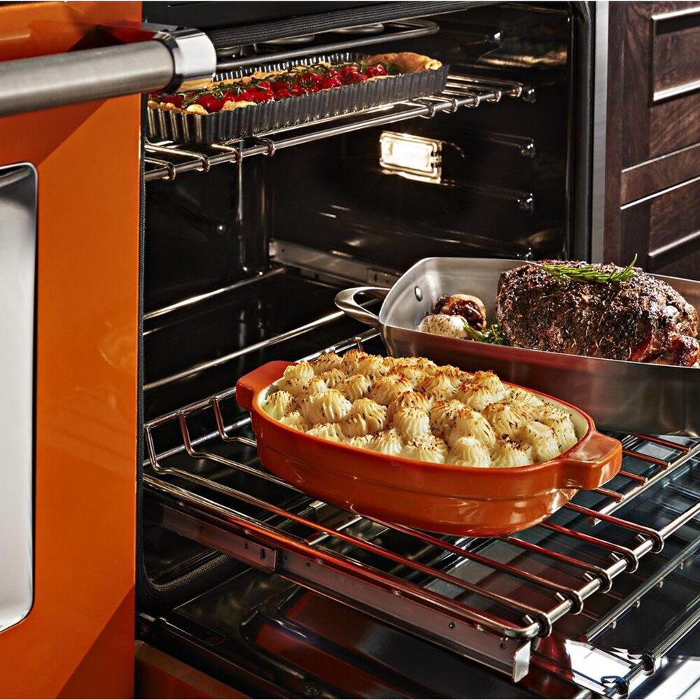 KitchenAid 6.3 Cu. Ft. Freestanding Double Oven Dual Fuel Range with True Convection in Scorched Orange, , large