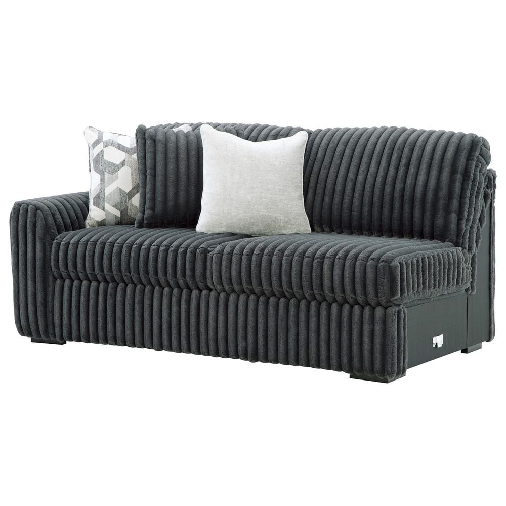 Ashley Midnight-Madness 4-Piece Right Facing Sectional with Chaise in Gunmetal, , large
