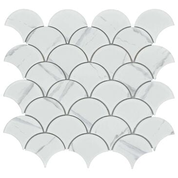 Emser Elegan Calacata 12" x 11" Shell Porcelain Mosaic Sheet, , large