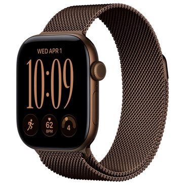 Apple Watch Series 12 (GPS) 42mm Dark Bronze Aluminum Case with Dark Bronze Milanese Loop, , large