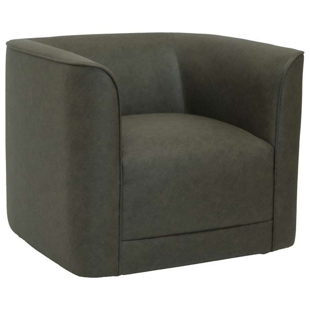 Emerald Home Furnishings Whirlaway Swivel Accent Chair in Olive, , large