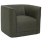 Emerald Home Furnishings Whirlaway Swivel Accent Chair in Olive, , large
