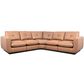 Chateau d"Ax 5PC Leather Sectional in Butternut, , large