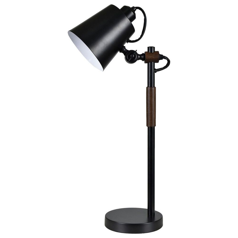 Crestview Collection Churchill Task Lamp in Black and Brown, , large