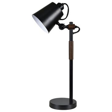 Crestview Collection Churchill Task Lamp in Black and Brown, , large