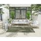 Nourison Garden Oasis GOA02 Green and Ivory 5" x 7" Indoor/Outdoor Area Rug, , large