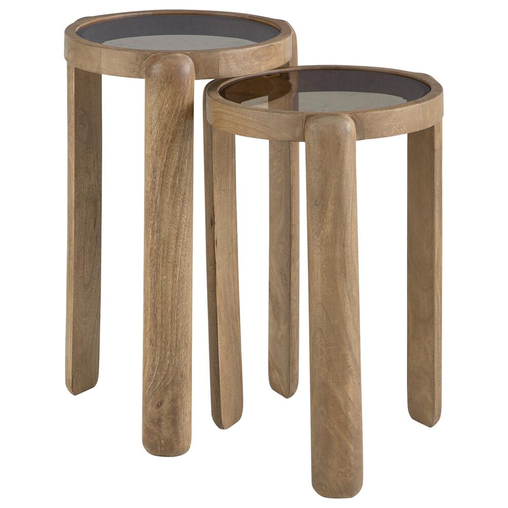 Ashley Jossor 2-Piece Bunching End Table in Natural Brown and Light Brown, , large