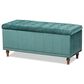 Baxton Studio Kaylee Storage Ottoman Bench in Teal Blue, , large